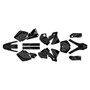 KTM 400SX, 520SX & 525SX graphics  kit 2001-2002 rugged series smoke