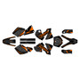 ktm 400sx graphics kit 2001-2002 rugged series orange-shift