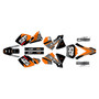 ktm 400sx graphics kit 2001-2002 screech series orange
