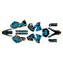 KTM 400SX, 520SX & 525SX graphics  kit 2001-2002 twitch series cyan
