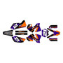 KTM 125SX, 200SX & 250SX graphics kit 2003-2004 orange-crew series purple
