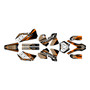 KTM 450SX & 525SX graphics kit 2003-2004 rugged series tan