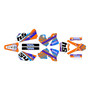 KTM 125SX, 200SX & 250SX graphics kit 2003-2004 split series orange