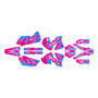 KTM 125EXC 200EXC 250EXC 300EXC graphics kit 2004 flame series magenta