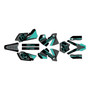 ktm 400exc graphics kit 2004 orange-crew series teal-shift