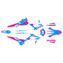 beta xtrainer250 & 300 graphics kit 2015-2019 factory series magenta