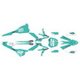 beta xtrainer250 graphics kit 2020-2022 ominous series teal