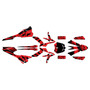 beta xtrainer250 & 300 graphics kit 2020-2022 patriot series red