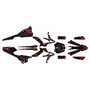beta xtrainer300 graphics kit 2020-2022 twitch series red