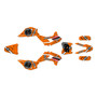 kayo tt125 graphics kit 2021-2026 predator series orange