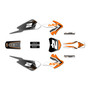 kayo kmb60 graphics kit 2022-2023 razor series orange