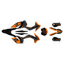 KTM 250SX-F, 350SX-F & 450SX-F graphics kit 2015 razor series orange-shift