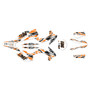 KTM 250XC-F, 350XC-F & 450XC-F graphics kit 2015 twitch series orange-shift