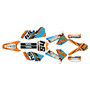 KTM 125SX, 200SX & 250SX graphics kit 2005-2006 split series orange