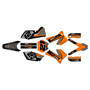 ktm 250exc graphics kit 2005-2007 crew series orange