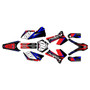 KTM 125EXC 200EXC 250EXC 300EXC graphics kit 2005-2007 rugged series red