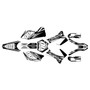 ktm 250exc graphics kit 2005-2007 rugged series white