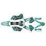 KTM 125EXC 200EXC 250EXC 300EXC graphics kit 2005-2007 split series teal