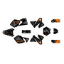 ktm 300exc graphics kit 1998-2000 bold series orange
