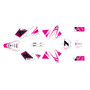 ktm 300exc graphics kit 1998-2000 bold series magenta-shift
