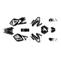 ktm 400exc graphics kit 1998-1999 bold series white