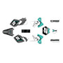 ktm 400sx graphics kit 1998-1999 razor series teal