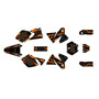 KTM 400SX graphics kit 1998-1999 twitch series orange
