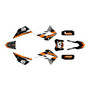 kayo td125 graphics kit 2021-2023 fh series orange
