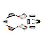 kayo td125 graphics kit 2021-2023 fresh series orange