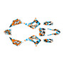 kayo td125 graphics kit 2021-2023 invasion series cyan
