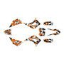 kayo td125 graphics kit 2021-2023 invasion series orange