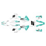 husqvarna tc65 graphics kit 2024-2026 hinge series teal-shift
