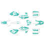 husqvarna tc85 graphics kit 2023-2024 fh series teal
