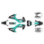 husqvarna tc50 graphics kit 2019-2023 screech series teal