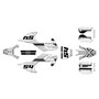 husqvarna tc50 graphics kit 2017-2018 split series white