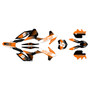 KTM 125SX, 150SX & 250SX graphics kit 2013-2014 turbo series orange