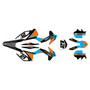 ktm 250sxf graphics kit 2013-2014 crew series cyan