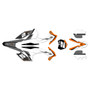 KTM 250SX-F, 350SX-F & 450SX-F graphics kit 2013-2014 razor series orange