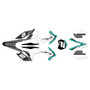 KTM 250SX-F, 350SX-F & 450SX-F graphics kit 2013-2014 razor series teal