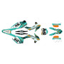 KTM 250SX-F, 350SX-F & 450SX-F graphics kit 2013-2014 split series teal