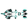 ktm 350sxf graphics kit 2013-2014 turbo series teal