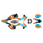 KTM 250SX-F, 350SX-F & 450SX-F graphics kit 2013-2014 turbo series cyan