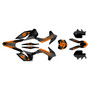 KTM 250XC-F, 350XC-F & 450XC-F graphics kit 2013-2014 turbo series orange-shift