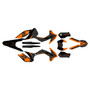 ktm 250excf graphics kit 2016 razor series orange-shift