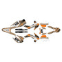 ktm 200exc graphics kit 2014-2015 split series tan