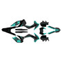 KTM 200XC-W 250XC-W 300XC-W graphics kit 2014-2015 razor series teal-shift
