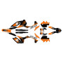 KTM 200XC-W 250XC-W 300XC-W graphics kit 2014-2015 turbo series orange