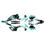 ktm 500excf graphics kit 2014-2015 turbo series teal