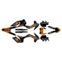 ktm 500xcfw graphics kit 2014-2015 turbo series orange-shift