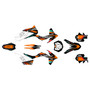 KTM 125SX, 150SX & 250SX graphics kit 2011-2012 rugged series orange